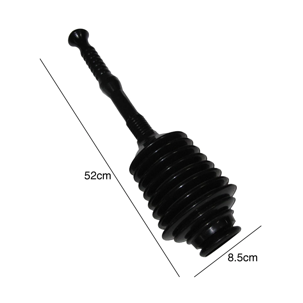 Rubber Handy Home Use Bathroom Toilet Plunger High Pressure Drain Blockages Powerful Unblock Bellows Grip Clear Suction Reusable | Дом и сад
