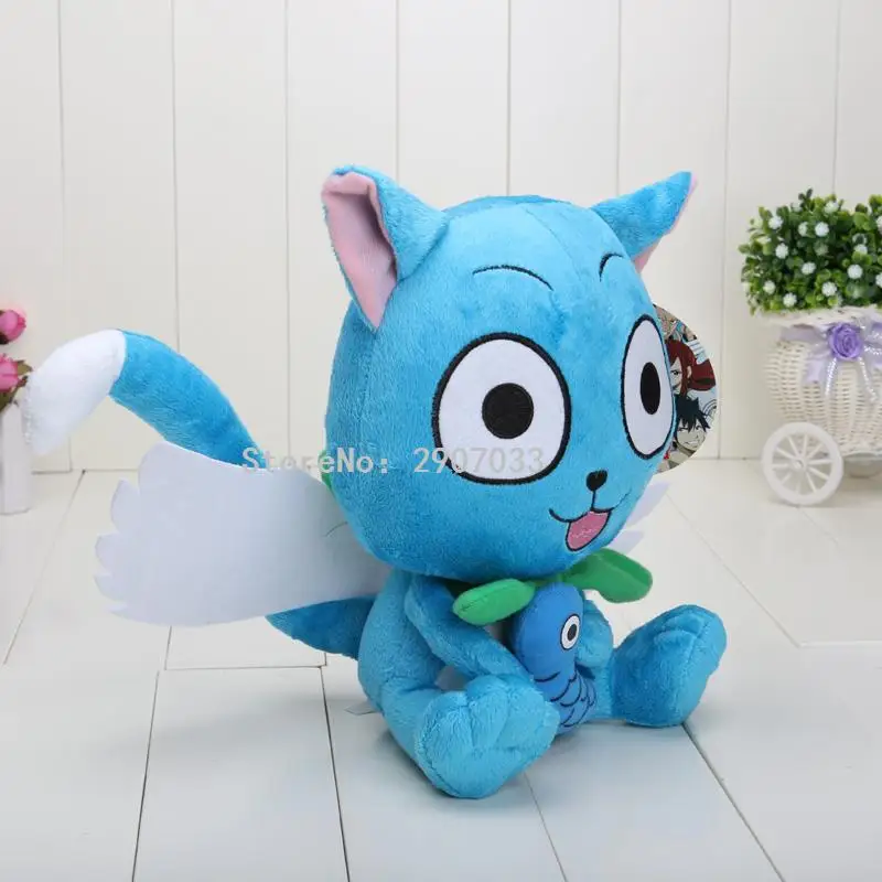 23 см японского аниме мультфильм Fairy Tail Счастливые плюшевые игрушки куклы рис Brithday Подарок