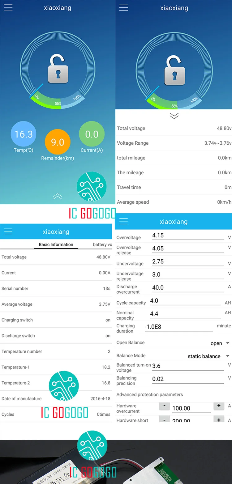 20S литий-ионный аккумулятор Защитная плата Bluetooth APP UART 485 компьютерный монитор 72V Smart BMS 30A 50A 60A баланс xiaoxiang