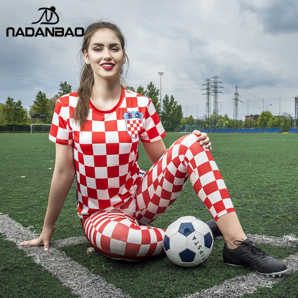 NADANBAO 2019 Croatia летние женские леггинсы с геометрическим рисунком и цифровым