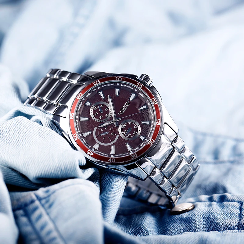 Curren мужские часы лучший бренд класса люкс Reloj хомбре кварцевые спортивные