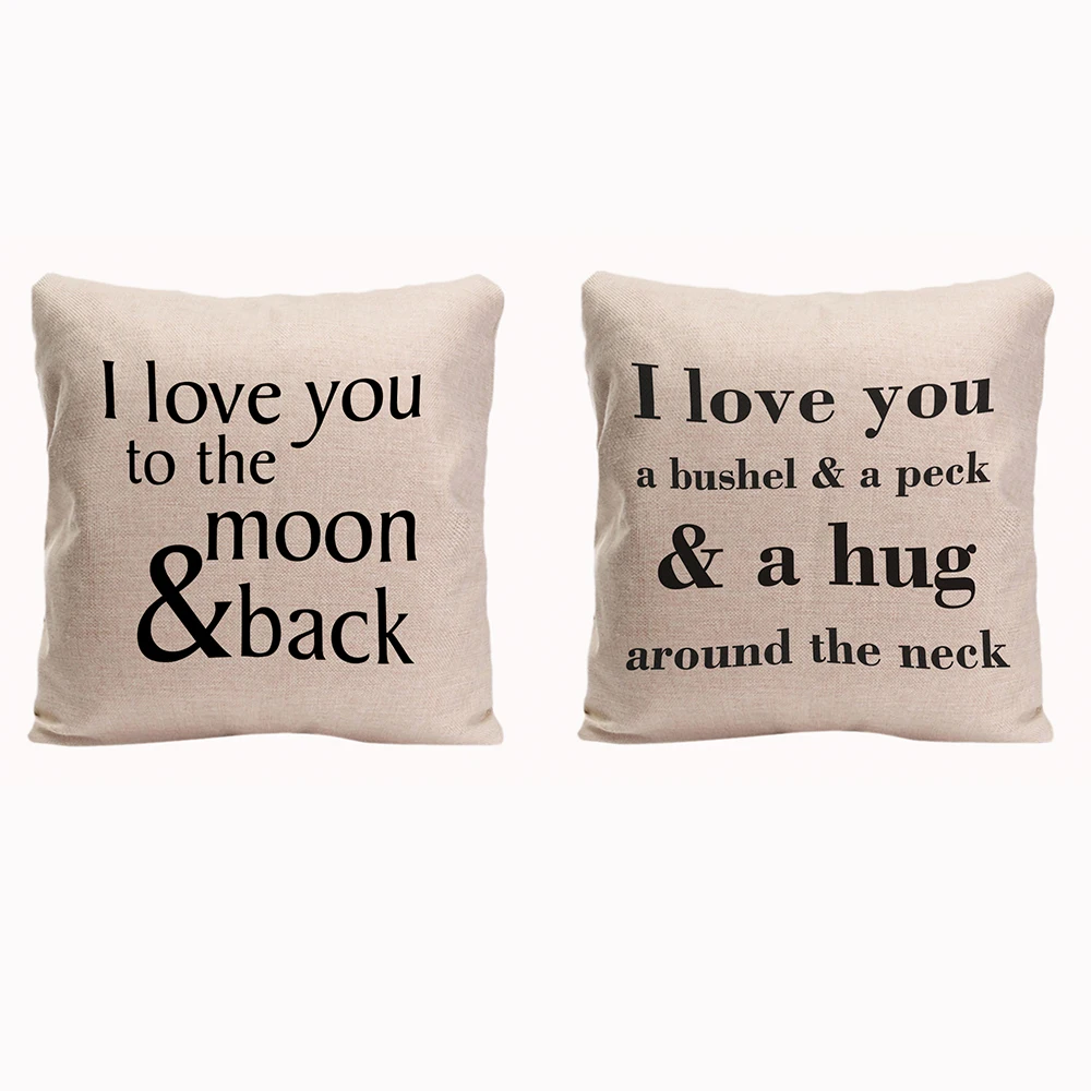 

I Love You Couple Pillowcases Valentine's Day Anniversary Gifts & Wedding Decoration For Couples & Lover