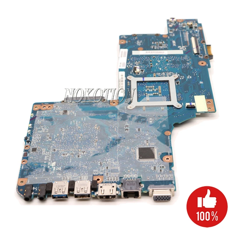Nokotio H000038360 материнская плата для ноутбука toshiba satellite C850 L850 c855 L855 материнская плата HM76 SLJ8E Поддержка i3 i5 i7