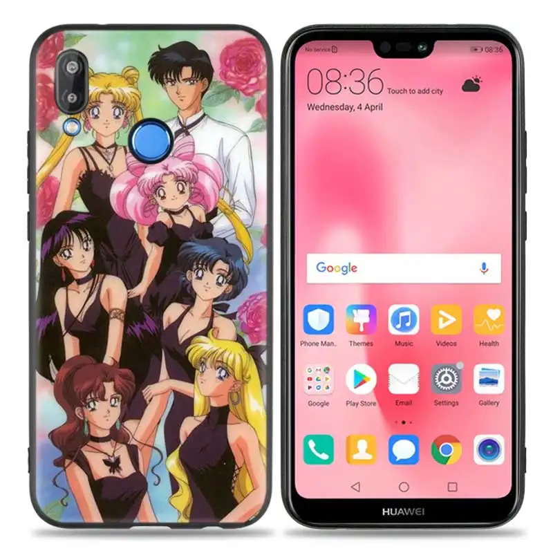 A002 Силиконовый чехол для huawei P20 P10 P9 P8 Lite Pro P Smart+ Nova 3i 3E чехол для телефона s Сейлор Мун - Цвет: A002