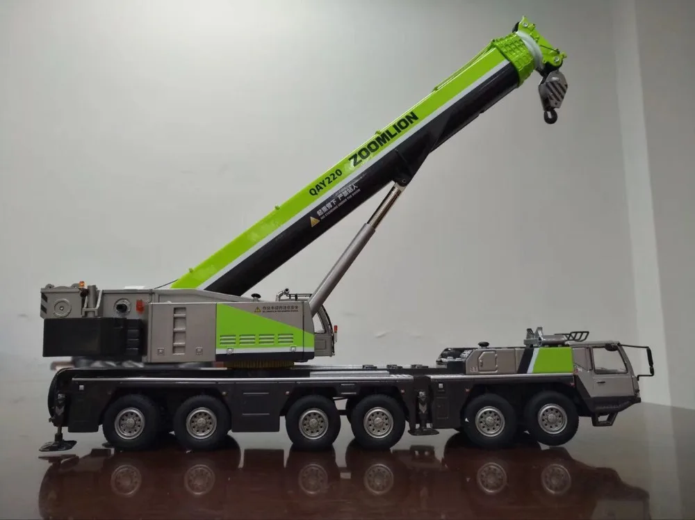 Новинка в коробке Zoomlion QAY220T QAY220 вездеходный кран зеленый 1:50 литые модели|dump