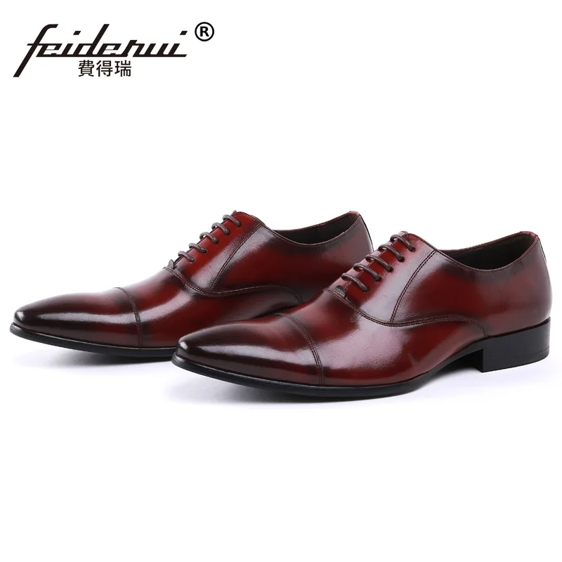 Мужские деловые оксфорды из натуральной кожи с острым носком|flats men|flats shoes menflats |