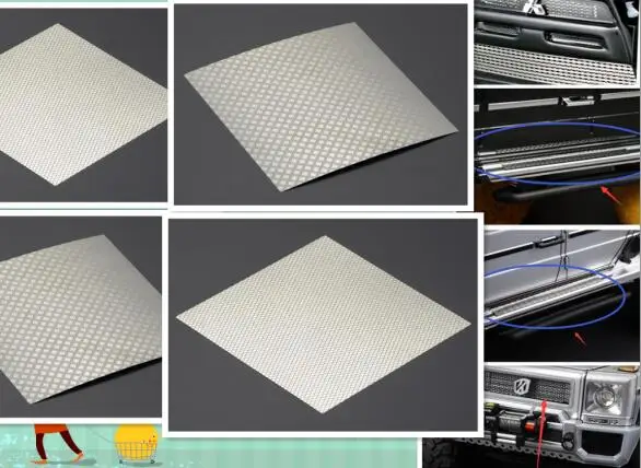 Металлические крылья алмазной пластины/шаг/решетка/тела для 1/10 1/12 Масштаб RC