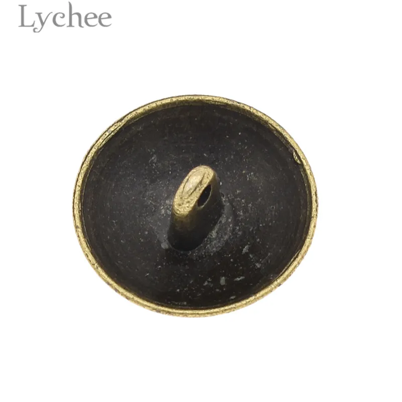 Lychee Life 10 шт. винтажные Цветочные Резные металлические пуговицы Ретро круглая