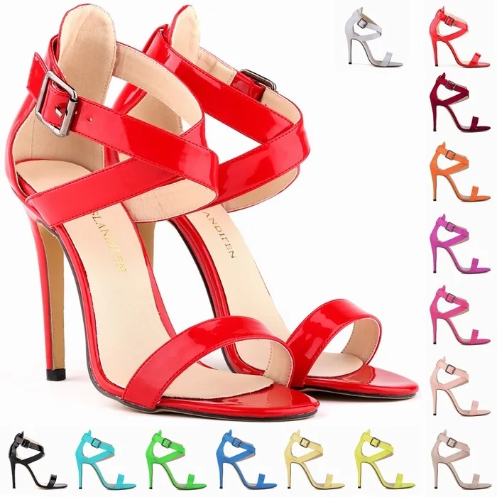 Zapatos mujer 2019 женские сандалии ремешок с пряжкой полиуретан на высоком каблуке 11 см