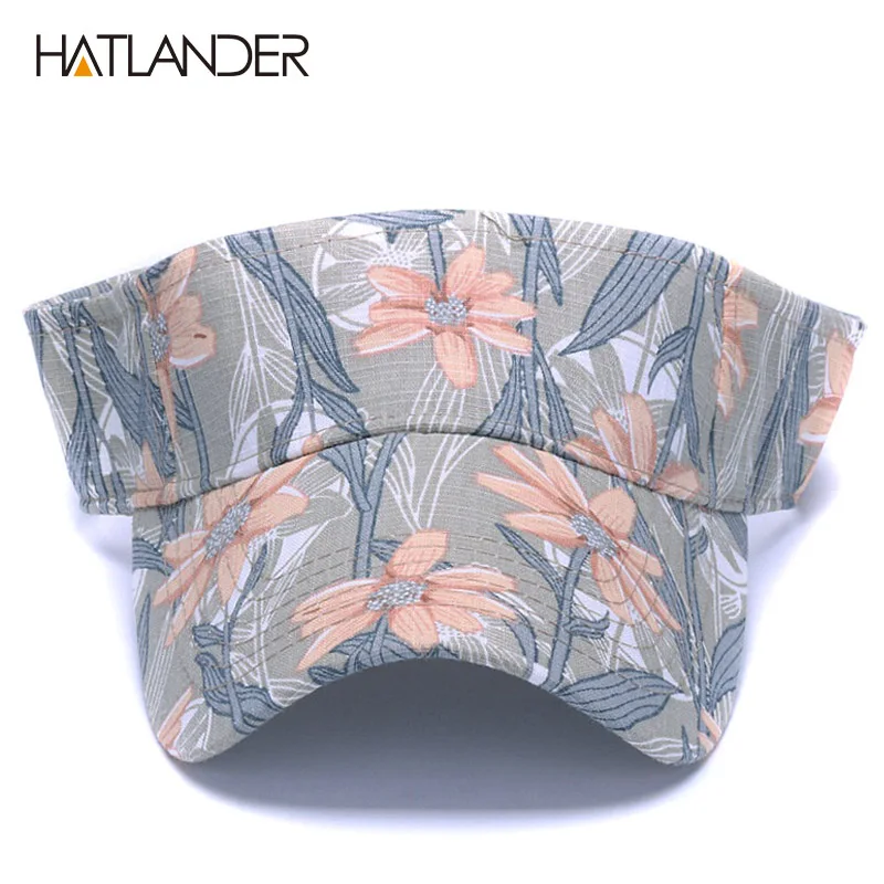 Шляпа от солнца HATLANDER женская летняя пляжная спортивная шапка с цветочным