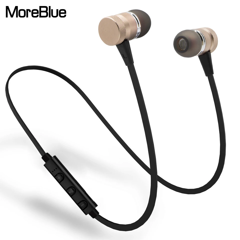 Moreblue M98 Беспроводной Bluetooth наушники Металл Магнитная Спорт бег стерео Super Bass