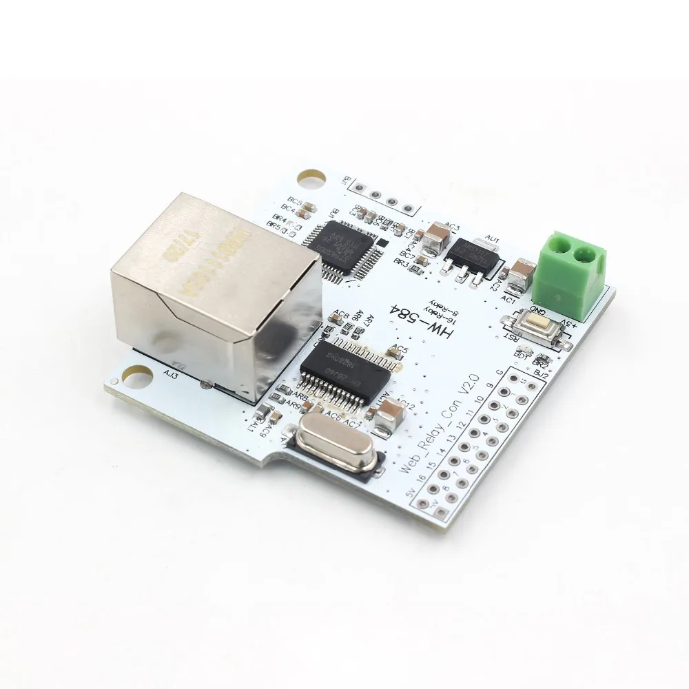 8 канальный сетевой видеорегистратор 28J60 W5100 RJ45 сети реле Управление выключатель