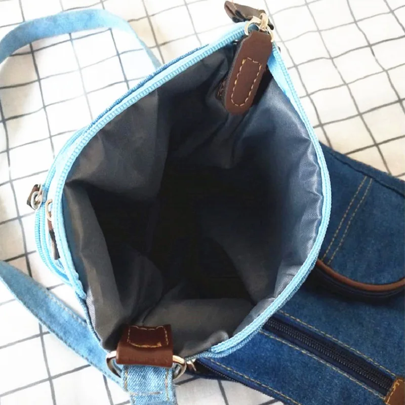 Модные Винтажные джинсовые женские сумки с клапаном простые через плечо сумка