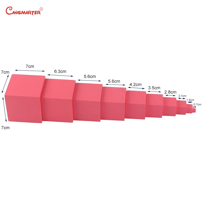 Розовые башни Beechwood Сенсорные игры, блочные игрушки, домашние Обучающие Математические Игрушки, розовые кубики для детей 3-6 лет, игрушки