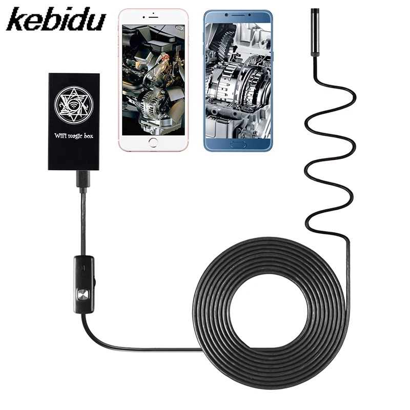 

kebidu Endoscope Inspection Camera HD USB Ip67 8.0mm 2in1 Waterproof 1M/2M/5M Endoscopic Android iOS Windows Boroscope Camera