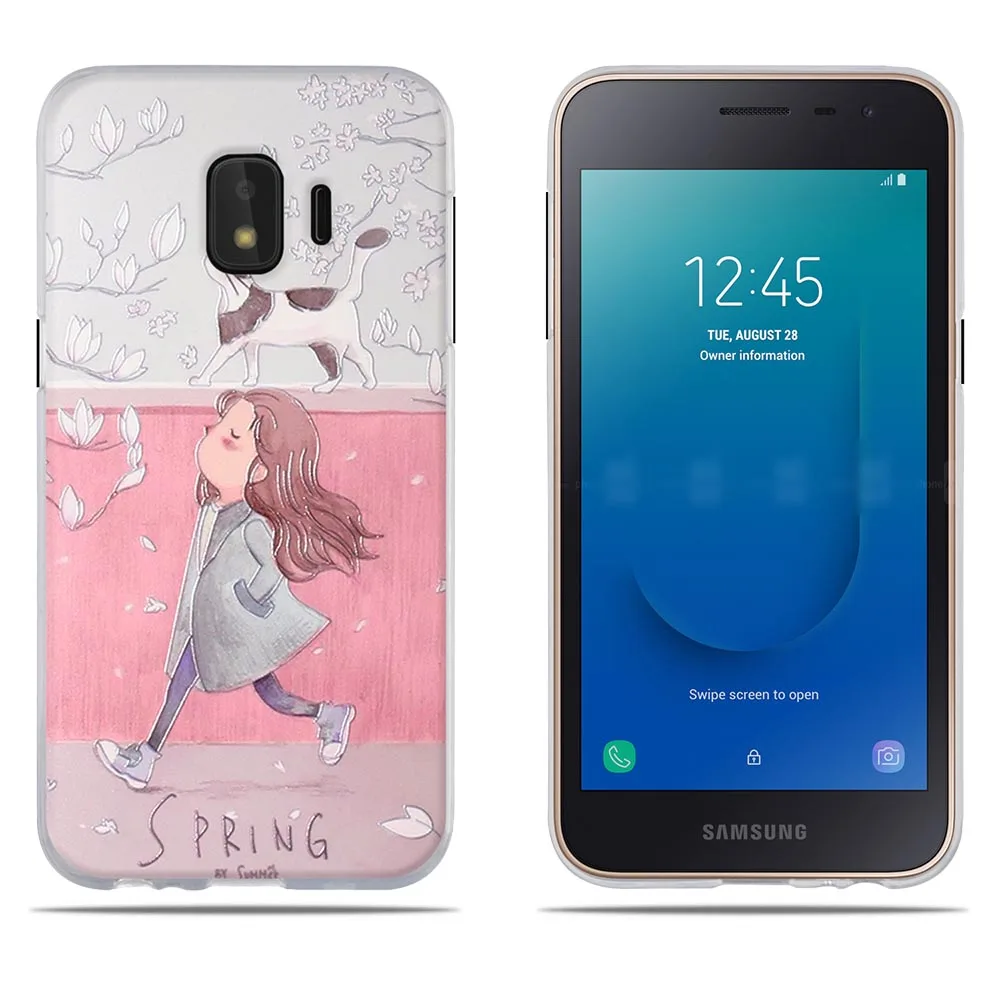 Для Samsung Galaxy J2 Core J260 чехол ТПУ Капа Мягкие силиконовые Fundas для чехлы телефонов 3D
