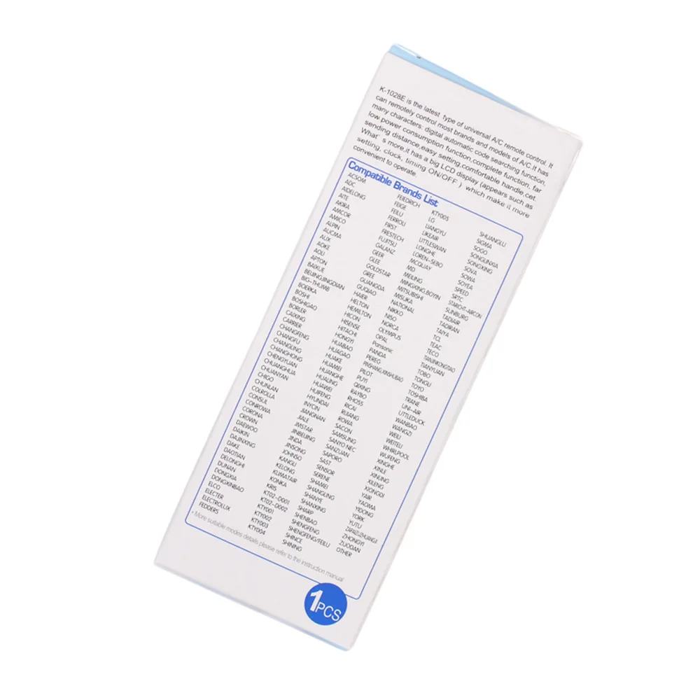 1000 in 1 universal AC LCD remote control K-1028E 1028E for air conditioner Low Power Consumption Remote Control Controller | Электроника