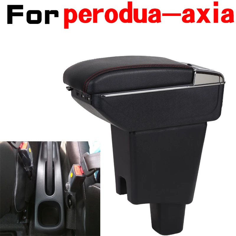 Кожаный Автомобильный подлокотник для perodua Arm поворотный Сага | Автомобили и