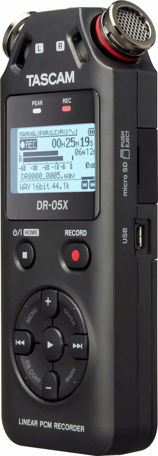 Новая версия TASCAM DR05X DR 05X ручной профессиональный портативный цифровой диктофон