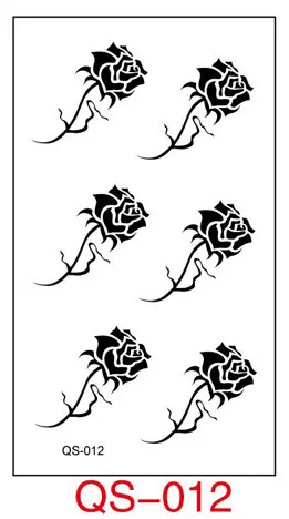 Фото Водонепроницаемые временные тату наклейки лепесток цветка розы поддельные