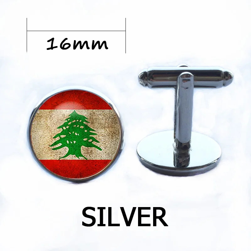 Винтажные всемирно символические запонки с изображением флага брендовые