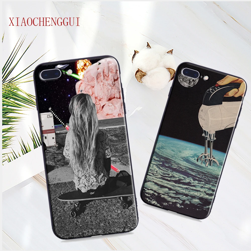 Для iphone 7 Чехол Trippy Art эстетический Coque Мягкий силиконовый чехол для телефона для Apple iphone 5 5S SE 6 6S Plus 7 8Plus X Чехол
