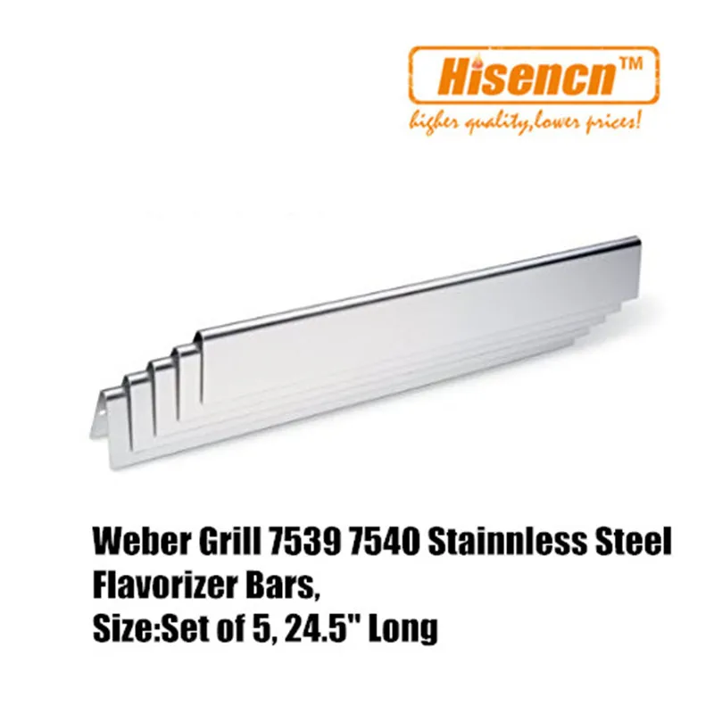 Hisencn 7540 5 шт/pk газовый гриль Замена SS Flavorizer Bars Тепловая пластина тепловой щит для