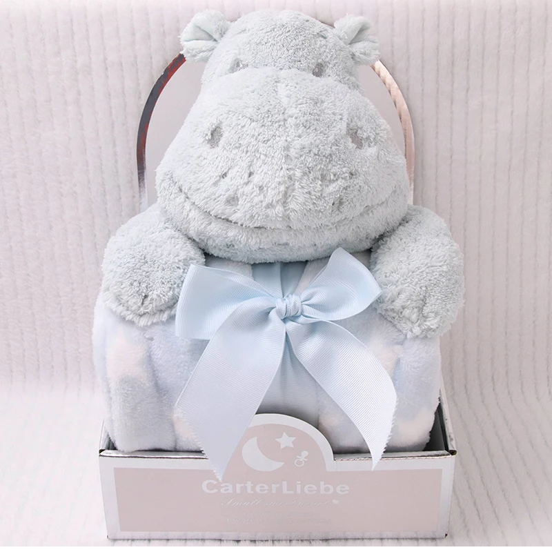 От 0 до 2 лет Детские Плюшевые животных лягушка hippo мышь сова утка кукла Фейерверк