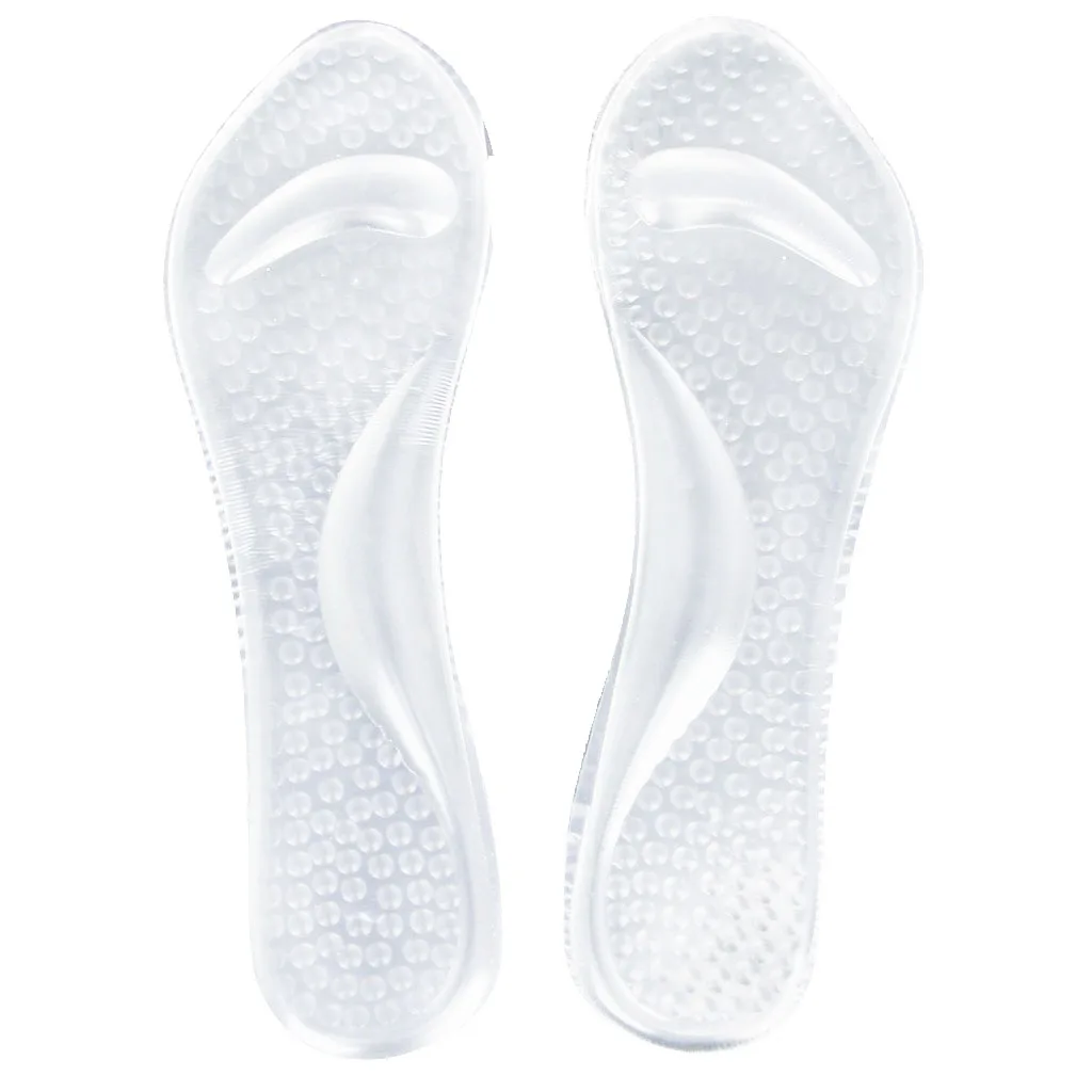 Модный бутик 1 пара прозрачных гелевых стелек с передней частью стопы