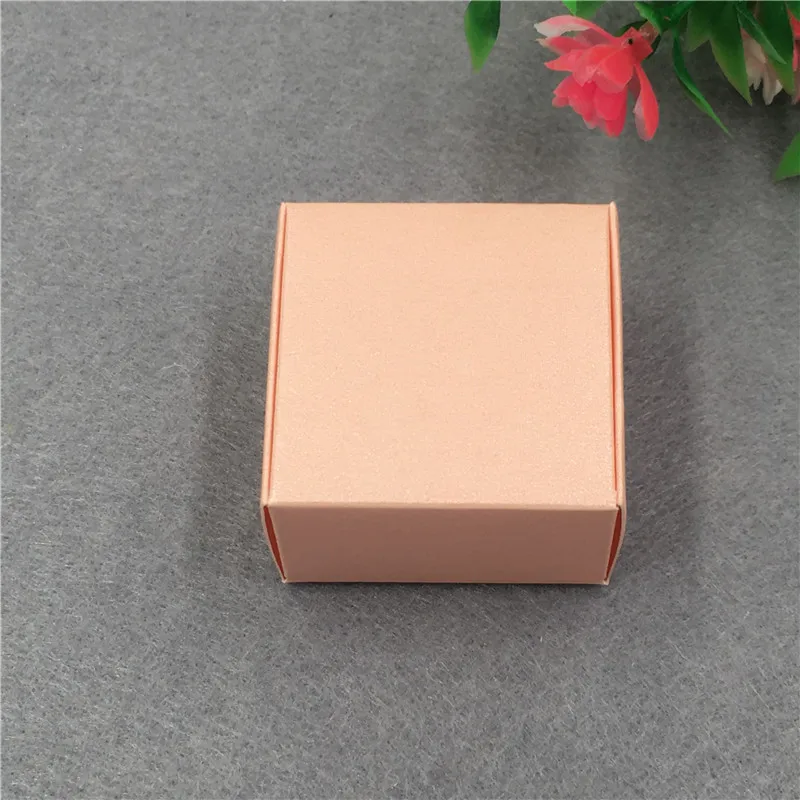 Pink 24 шт./лот, бумажная коробка, цветной картон, маленький размер, сделай сам, торт, печенье, конфета, Подарочная посылка, коробка, коробки для свадьбы, дня рождения, вечеринок - Цвет: Pink