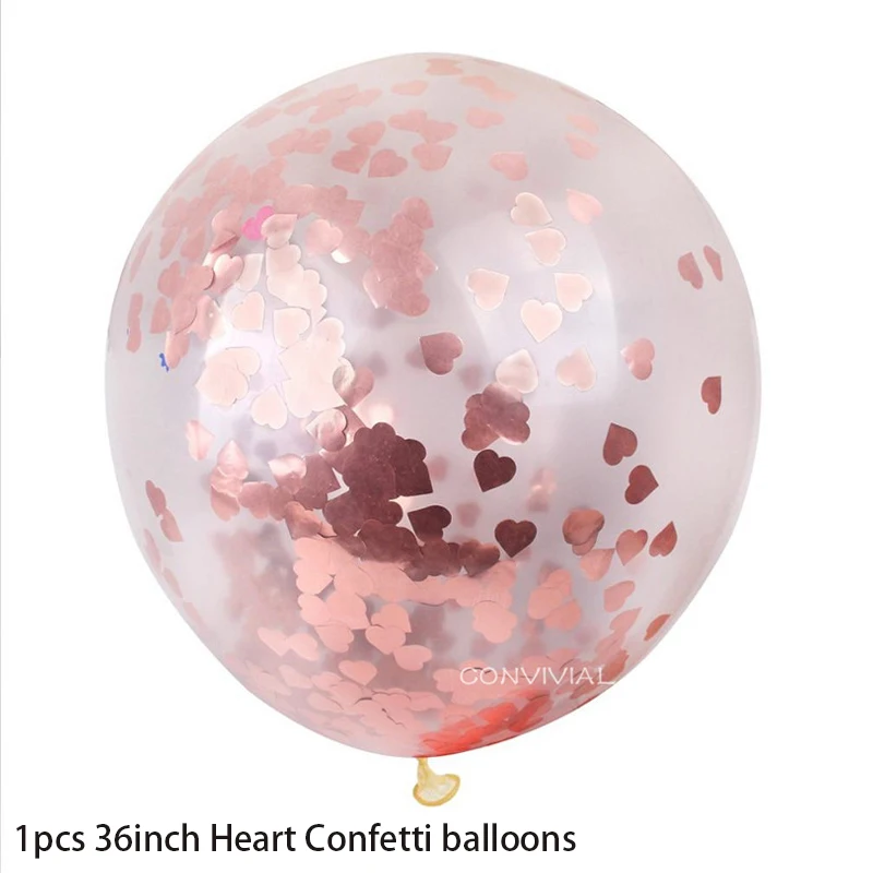 Розовое золото воздушный шар &quotКонфетти&quot комплект Фольга вышивка звёздочки