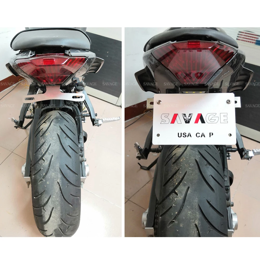 Держатель номерного знака для YAMAHA mt 07 FZ MT07 FZ07 2014 2019 15 16 17 18 мотоцикл ХВОСТ Tidy Fender