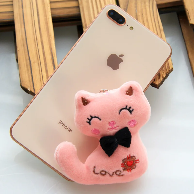 Маленький размер 8 см Новый Кот плюш животное чучело Kitty брелок с котом игрушка