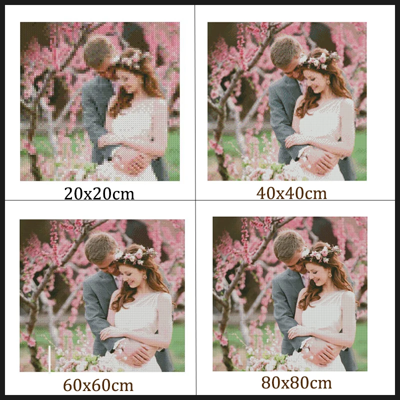 

4pcs/set 5d diy diamond painting cross stitch Orchid home decoration round drill full diamond embroidery Wall home decoration