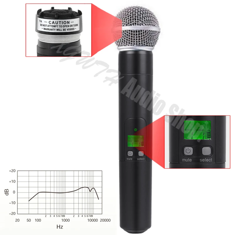 Беспроводная микрофонная система SLX24 BETA58A SM58 SM 58 UHF студийный Динамический Ручной