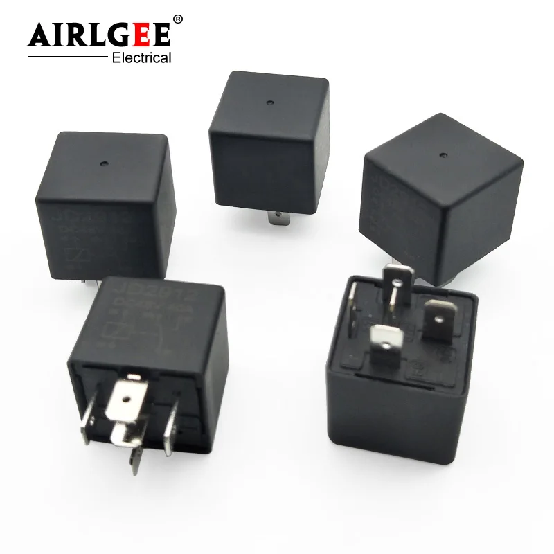 5 шт., Реле переключения JD2912 40A, 5 Pins, SPDT 1NO 1NC, DC48V, катушка, автомобильная безопасность, силовое реле