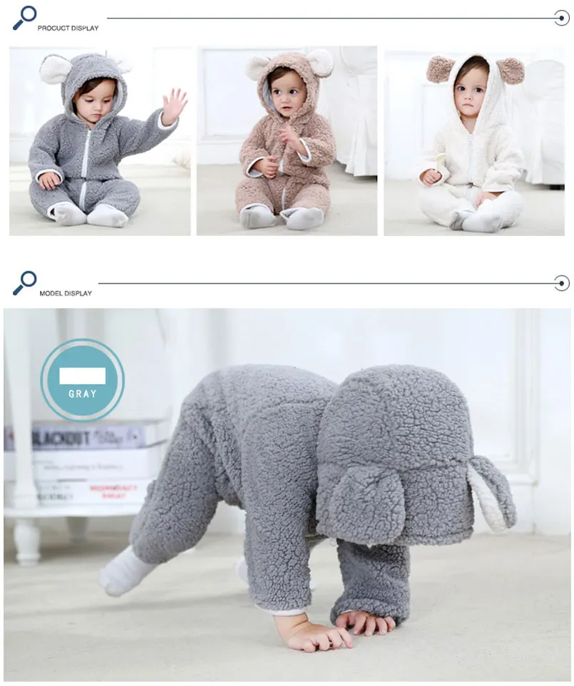 Детские комбинезоны плюшевые хлопковые милые Мультяшные пижамы с медведем для