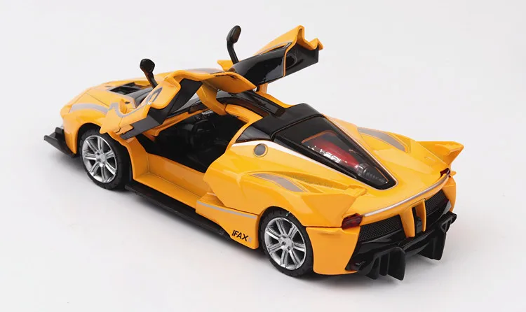 Ferraris FXX масштаб 1:32 Сплав модель автомобиля литья под давлением звук свет тянуть назад дверная игрушка для детей Популярные игрушечные машинки Hot-Wheel