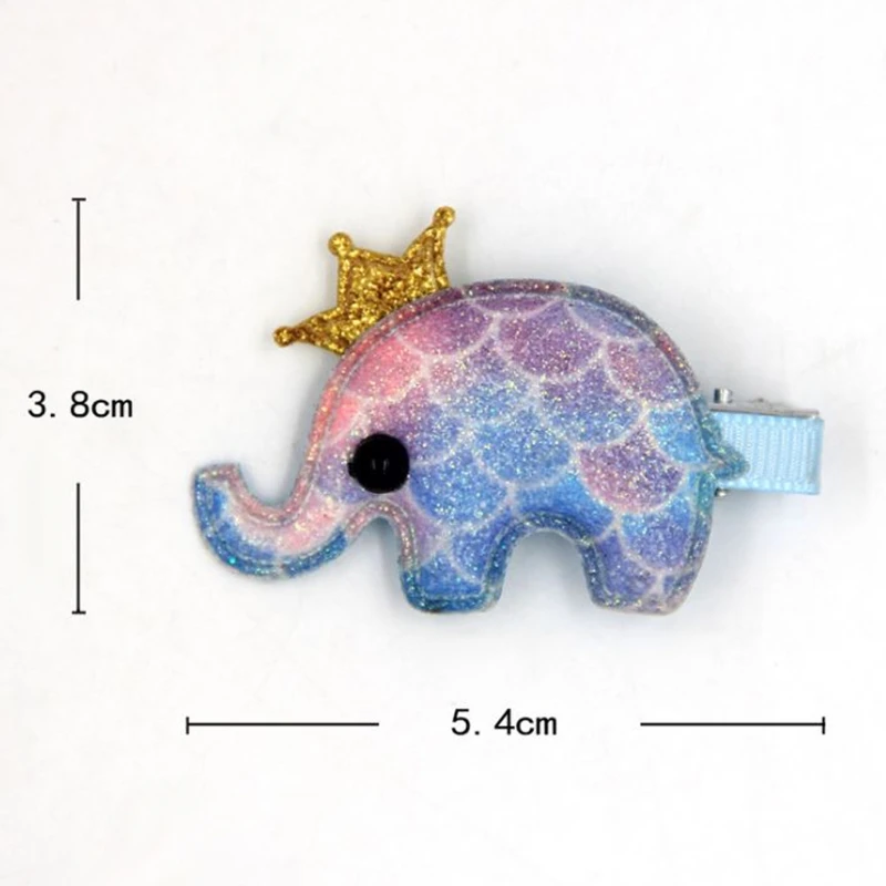 1 шт для девочек Радужный Слоник зажим волос цветная шпилька принцесса заколка