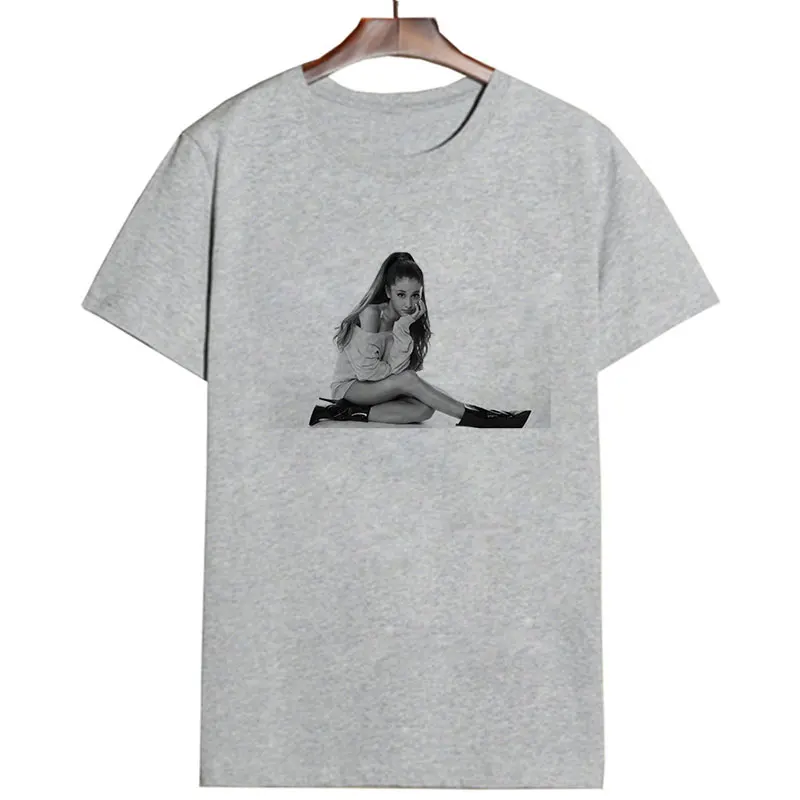Женская одежда летняя новая футболка Ariana Grande модная хипстерская футболка для отдыха Harajuku Эстетическая уличная женская футболка