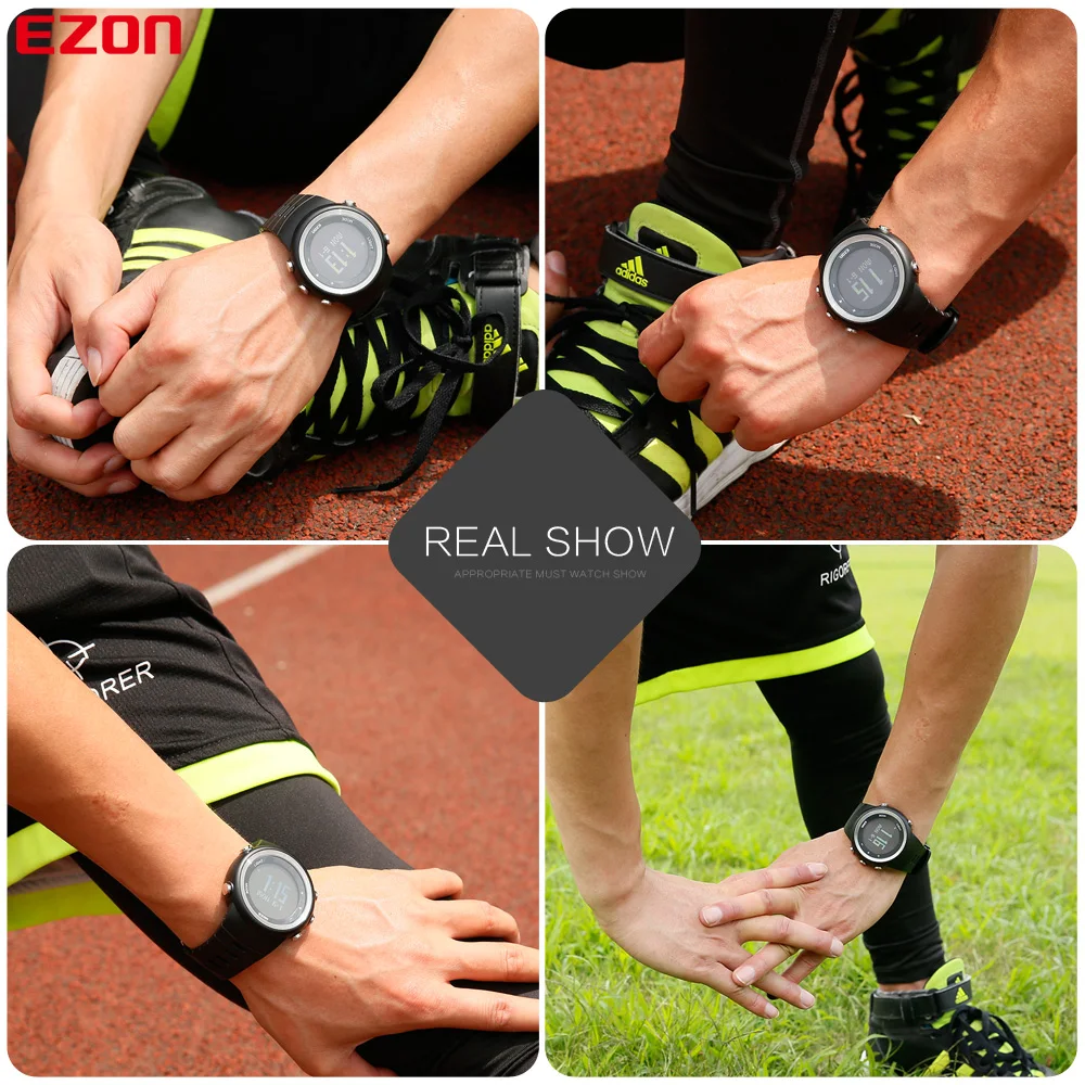 

NIOHURU T023B01 Outdoor Running Sports Fitness Watch Pedometer Calorie Counter Digital-Watch 50M Waterproof Sport Wristwatch