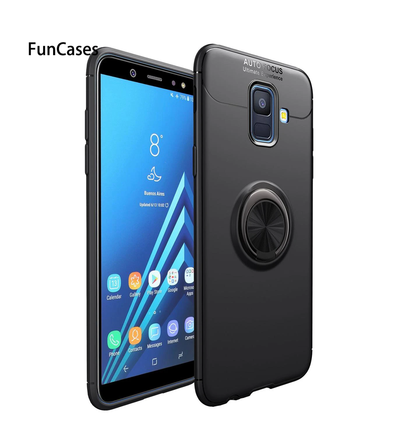 Чехол для Galaxy S8 Plus чехол Силиконовое кольцо Магнитный Роскошный чехол для samsung S9 плюс S10 Lite S10 E S10E Note 8 9 A7 A9 - Цвет: AA