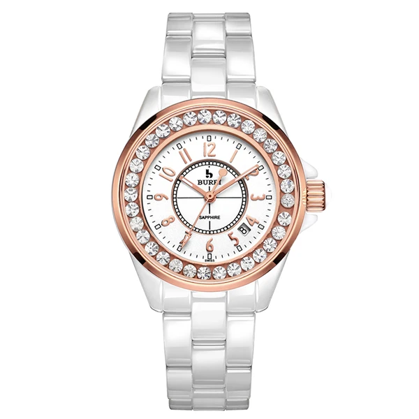 GoldNumber Reloj Mujer повседневные женские часы роскошные женские часы керамические кварцевые часы Relogio Feminino модные часы женские часы Новинка - Цвет: GoldNumber