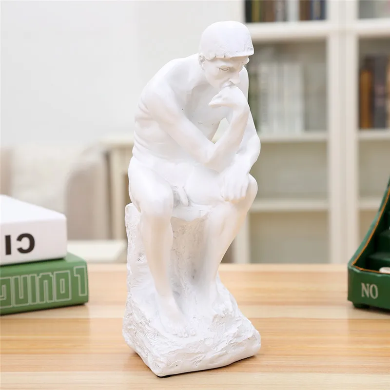 

Classic Resin The Thinker Statue Sculptures Figurine Character Art Craft Statues for Decoration Home Decoration Accessories Gift