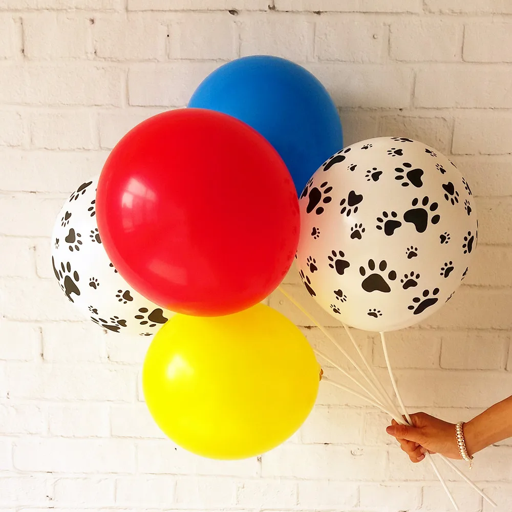 50 шт./лот воздушные шары для вечевечерние принт лапы композиция дня рождения