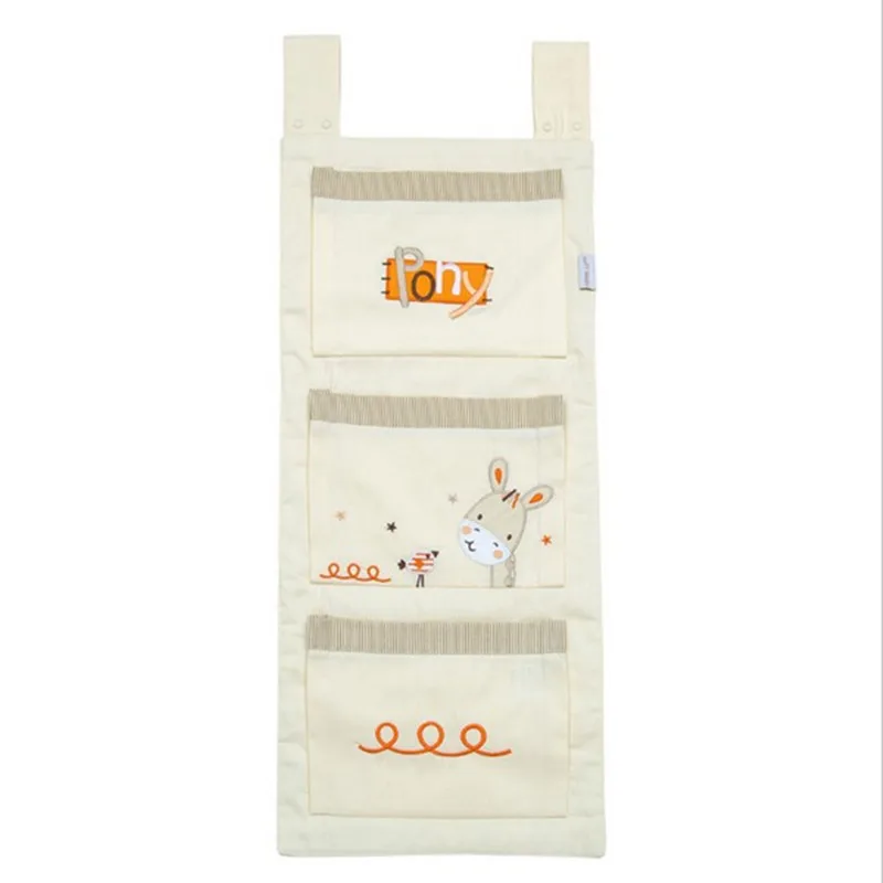 Детский бампер подвесная сумка для хранения кровати хлопковый органайзер