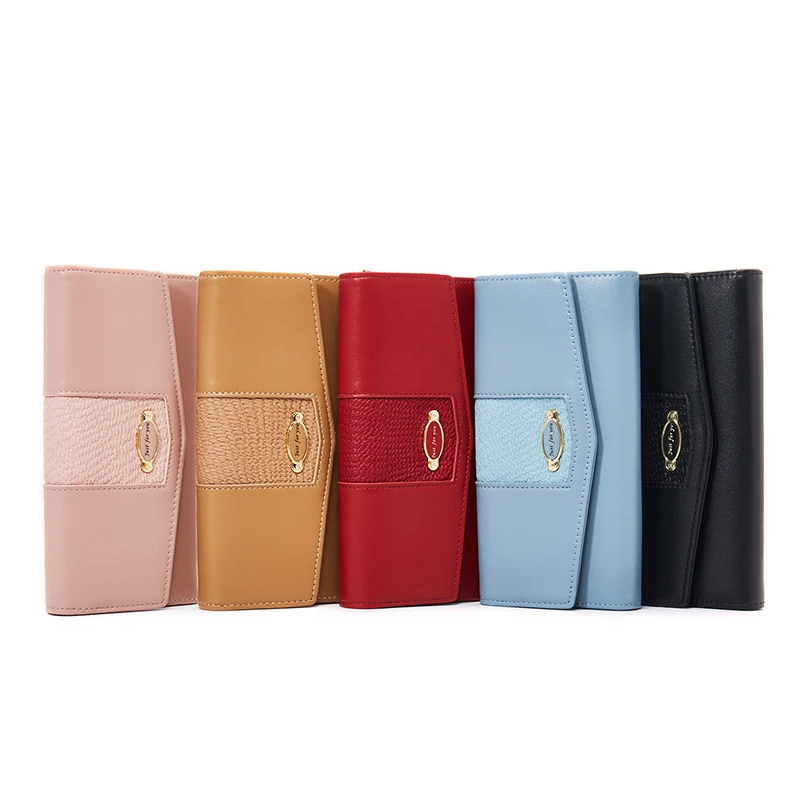 Женский Длинный кошелек конверт с геометрическим узором брендовый дизайнерский