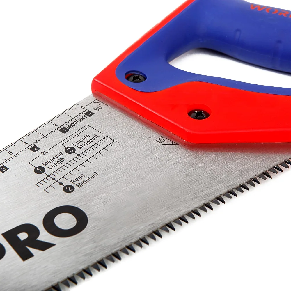 WORKPRO 14 &quotSharpTooth пила стальная Hacksaw с комфортом резиновая рукоятка