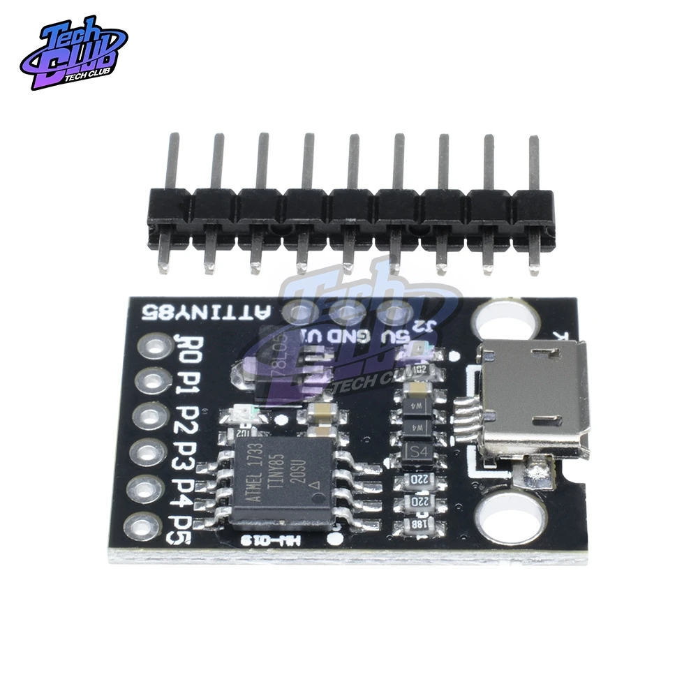 ATtiny ATtiny85 Digispark Kickstarter Micro USB Development Board Module for Arduino IIC I2C TWI SPI Low Power Microcontroller |