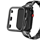 Сменный защитный чехол из углеродного волокна для Apple Watch Series 1234 новейший